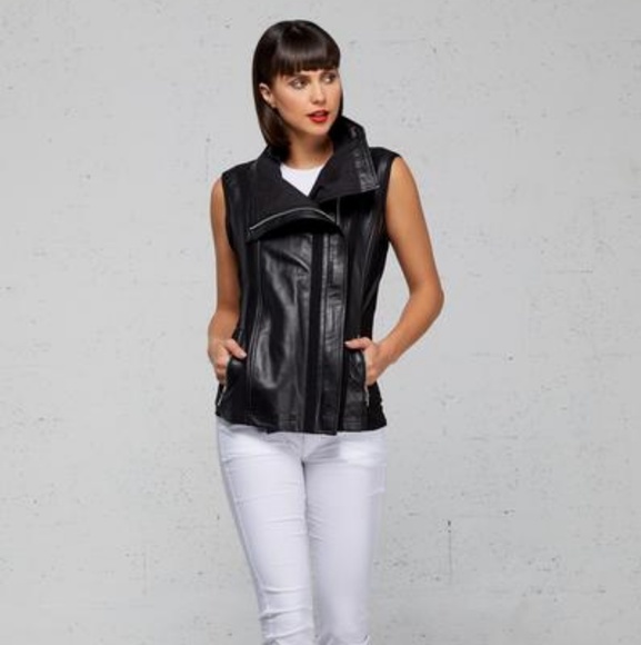 Iris moto leather vest - Picture 2 of 3